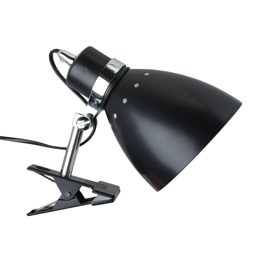 Zwarte industriële knijpspot wandlamp verstelbaar Steinhauer Spring - Afbeelding 10