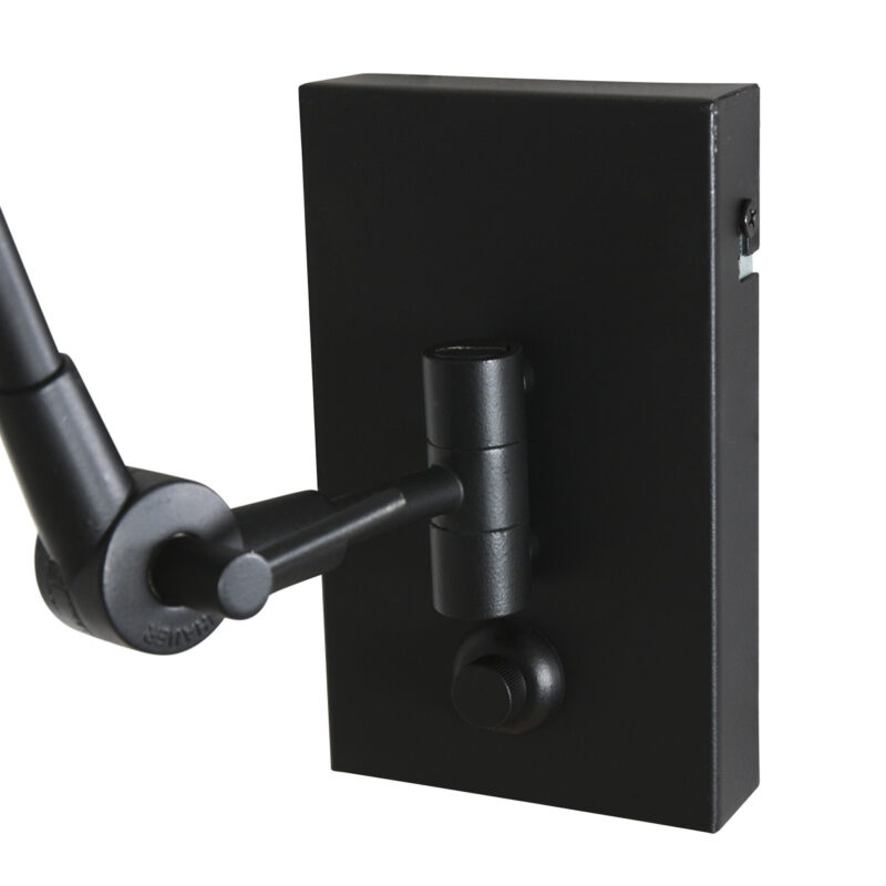 Zwarte knikarm wandlamp Steinhauer Prestige chic - Afbeelding 11