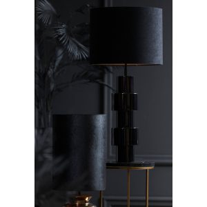 light&living-kap-velours-zwart-textiel-ø40cm-e27-2240322-1