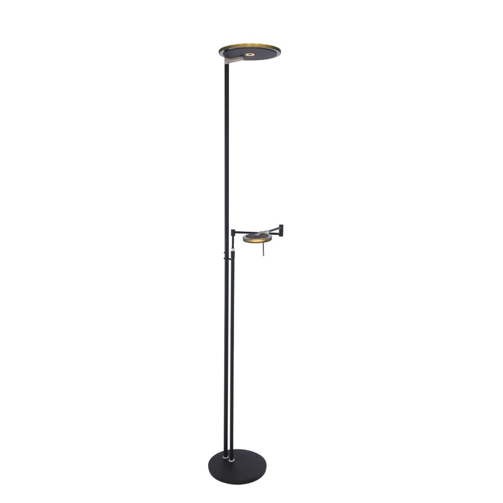 zwarte-leeslamp-met-zwart-glas-steinhauer-turound-2663zw