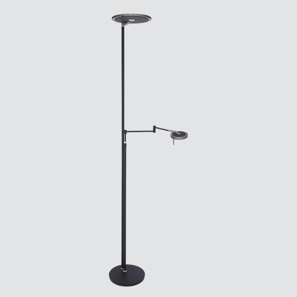 Zwarte moderne leeslamp met zwart glas Steinhauer Turound - Afbeelding 21