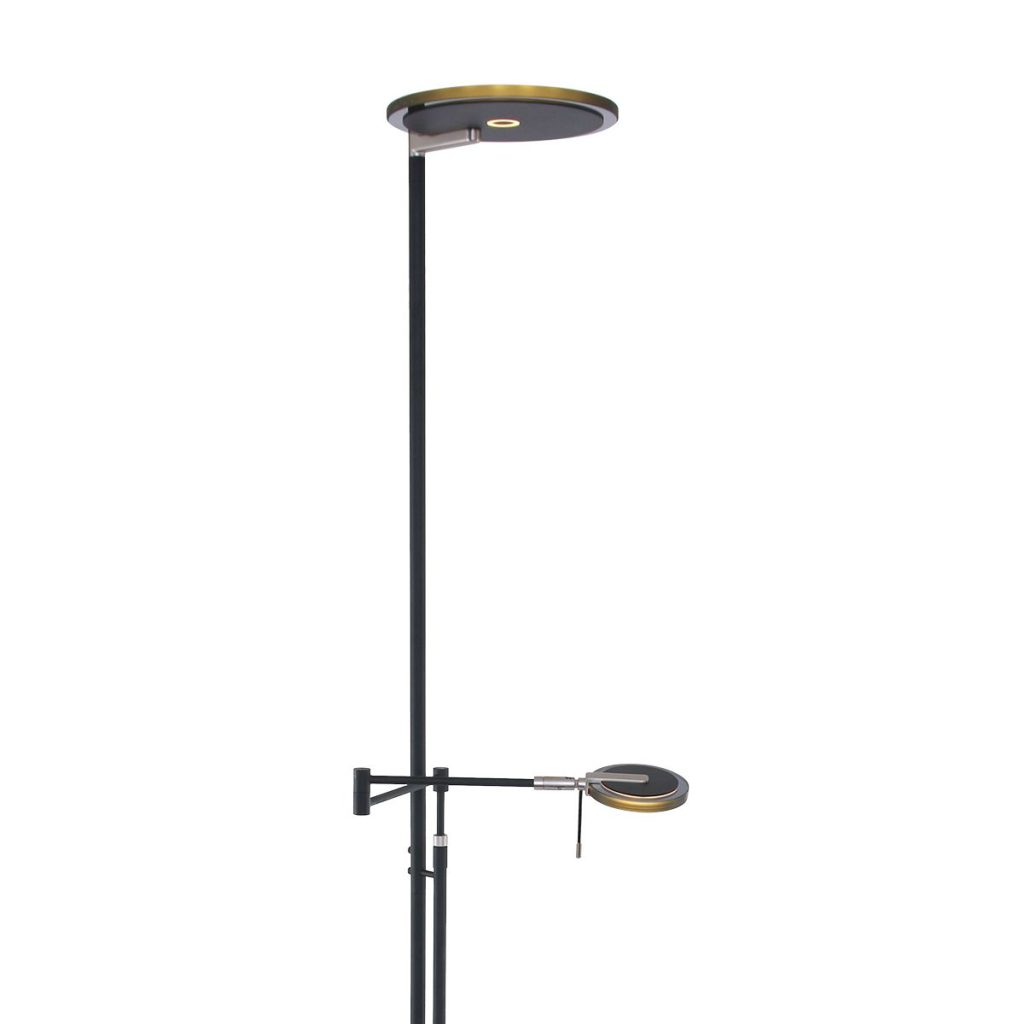 Zwarte moderne leeslamp met zwart glas Steinhauer Turound - Afbeelding 23