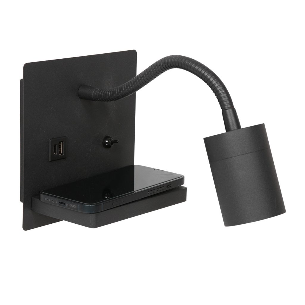 mexlite-wandlamp-upround-zwart-metaal-bedlampje-gu10-3654zw-1