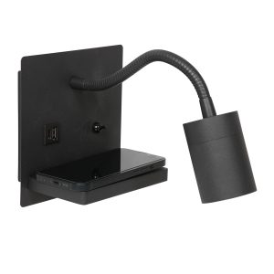 zwarte-moderne-wandlamp-verstelbaar-wandlamp-mexlite-upround-zwart-3654zw-1