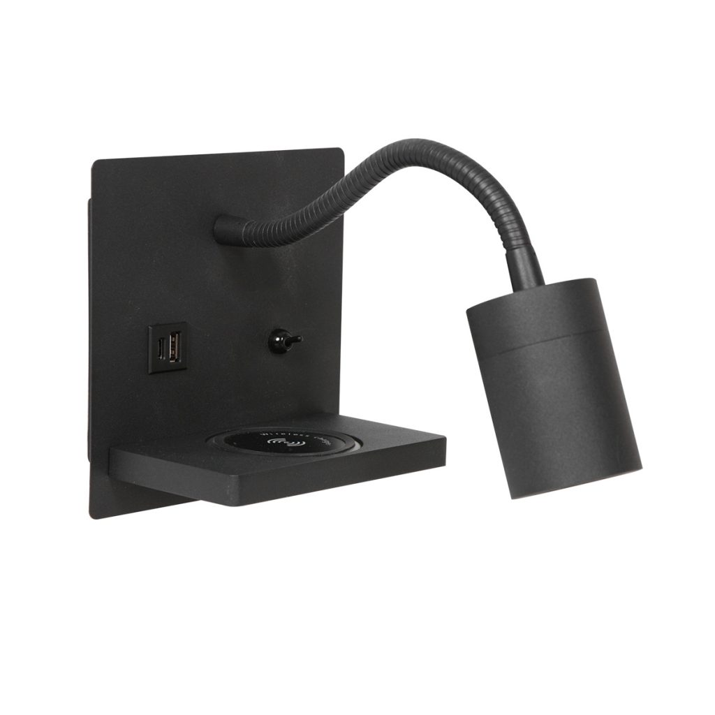 mexlite-wandlamp-upround-zwart-metaal-bedlampje-gu10-3654zw-1