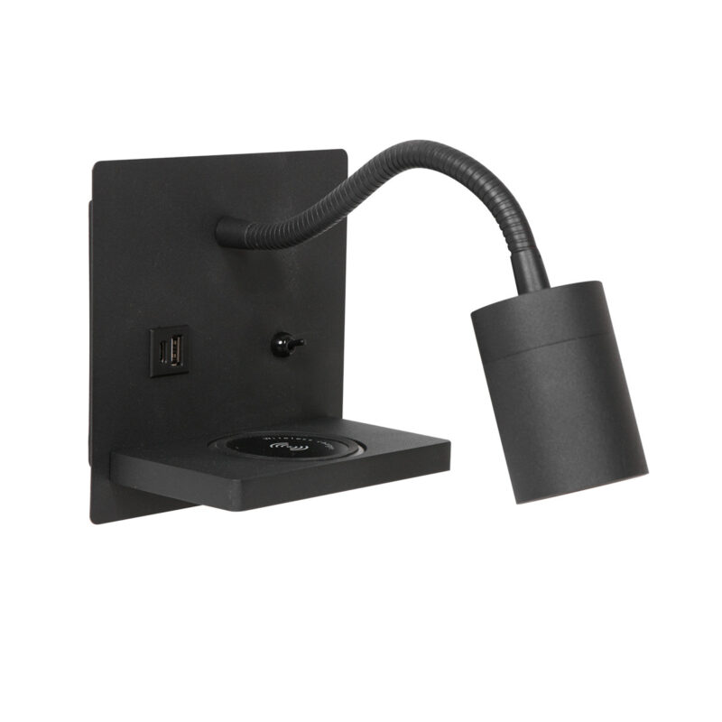 mexlite-wandlamp-upround-zwart-metaal-bedlampje-gu10-3654zw-1
