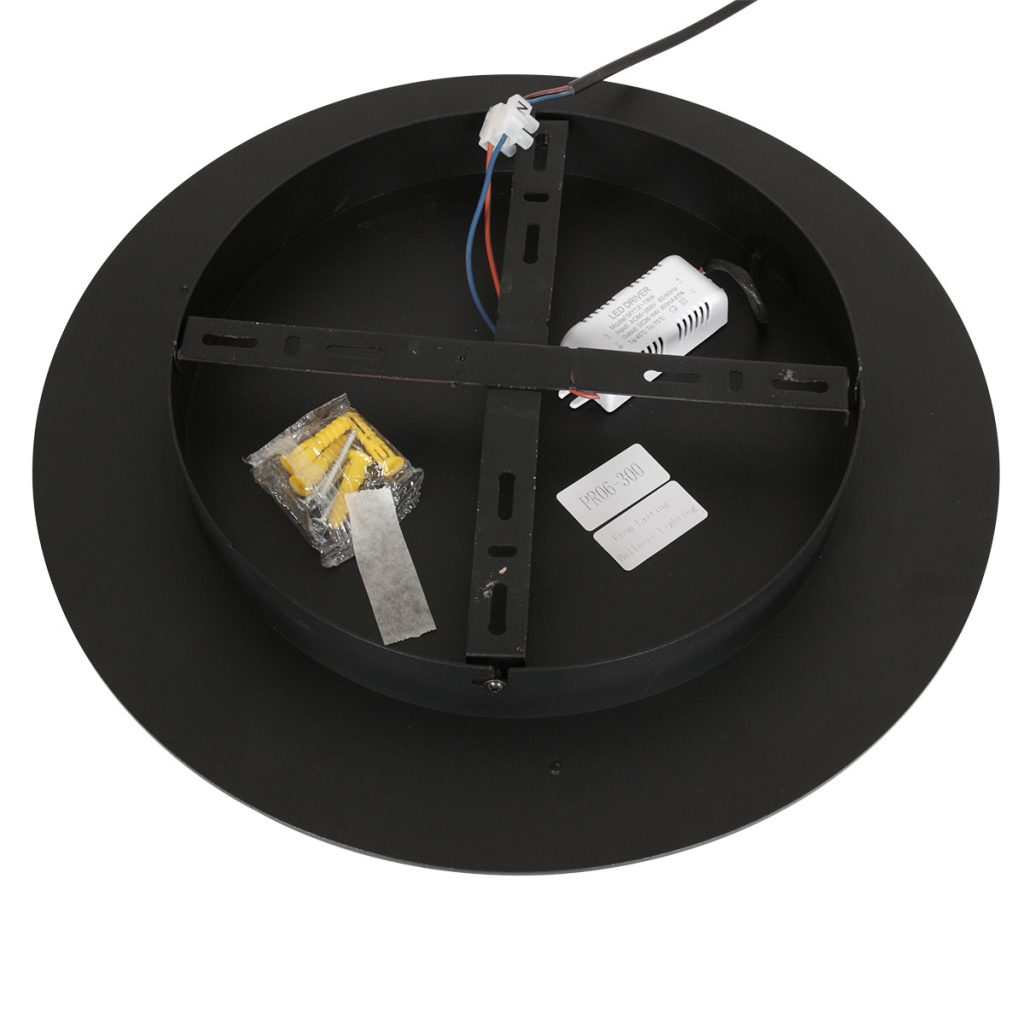 Zwarte plafondlamp met ronde verlichting Steinhauer Ringlux - Afbeelding 11