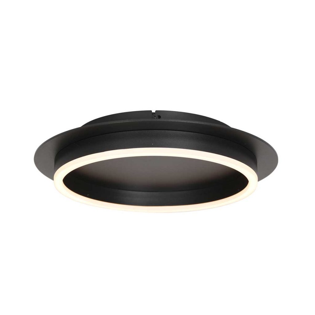 zwarte-plafondlamp-met-ronde-verlichting-plafonnieres-steinhauer-ringlux-zwart-3655zw
