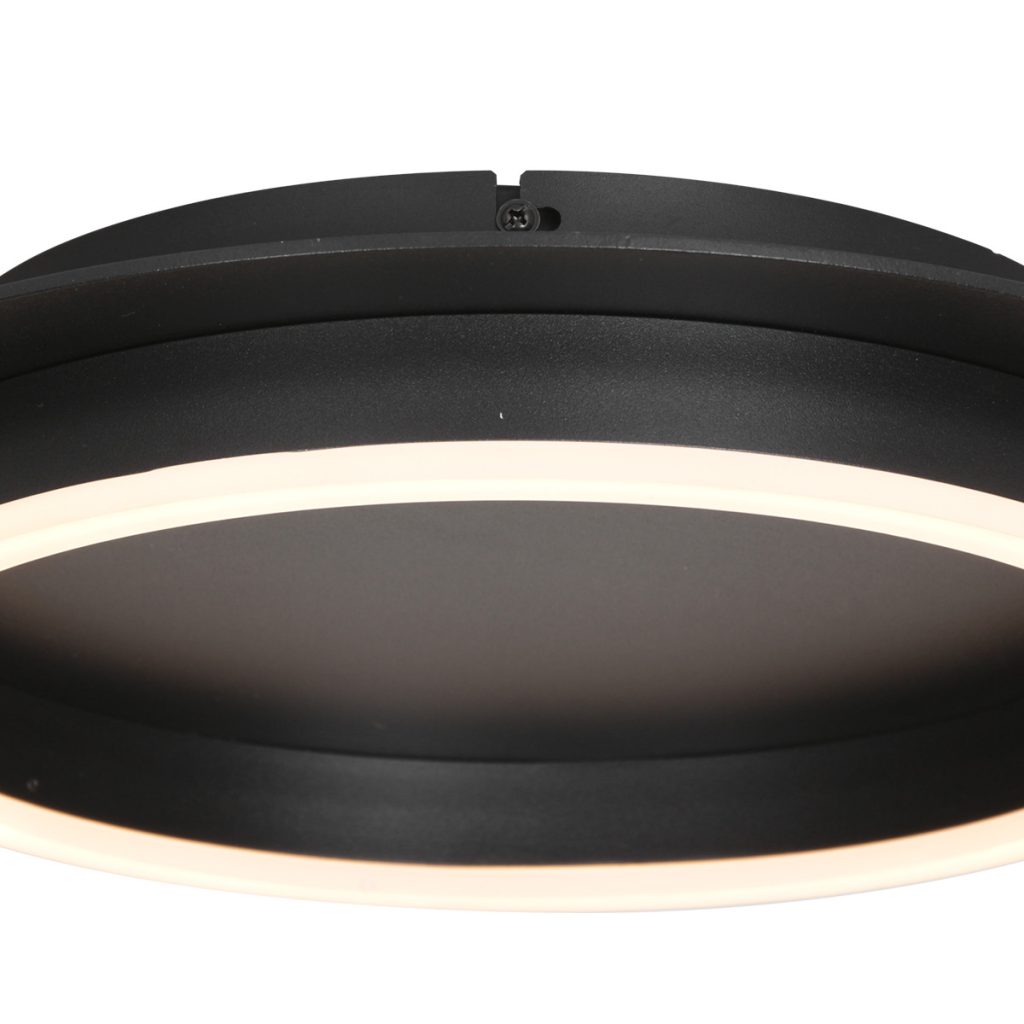 Zwarte plafondlamp met ronde verlichting Steinhauer Ringlux - Afbeelding 6