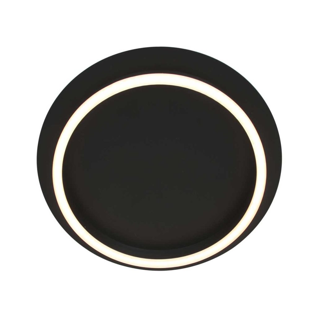 Zwarte plafondlamp met ronde verlichting Steinhauer Ringlux - Afbeelding 10
