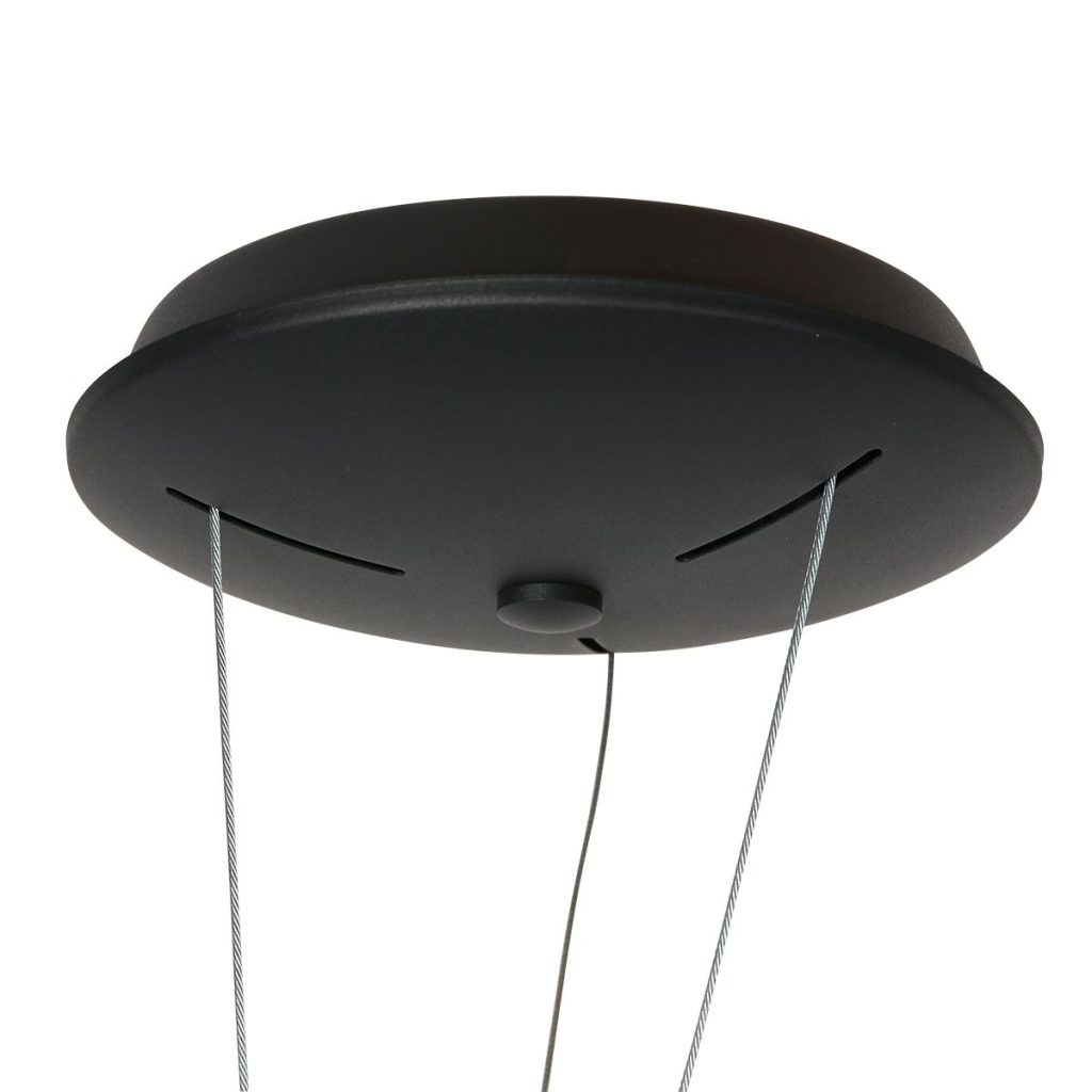 Zwarte Ring Hanglamp met LED Verlichting Steinhauer Ringlux - Afbeelding 11