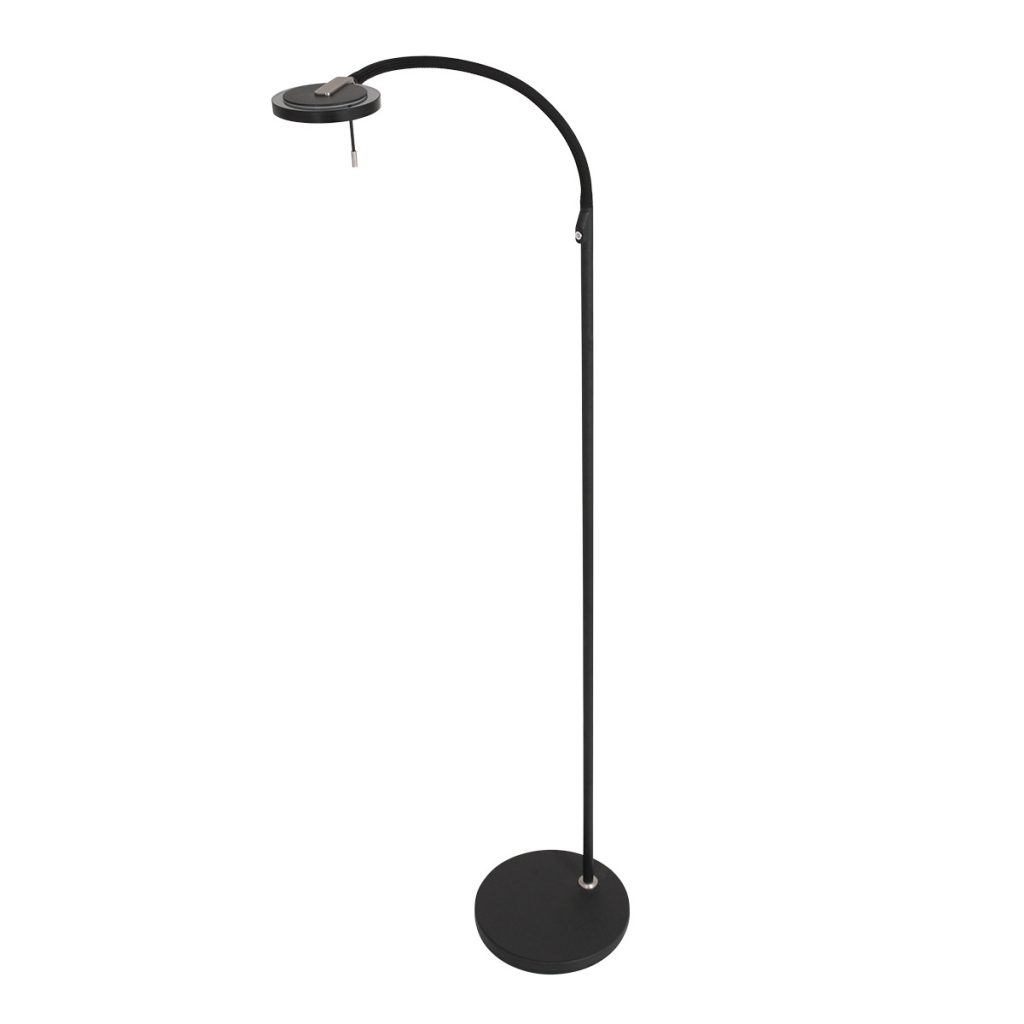 Zwarte staande LED leeslamp Steinhauer Turound - Afbeelding 2