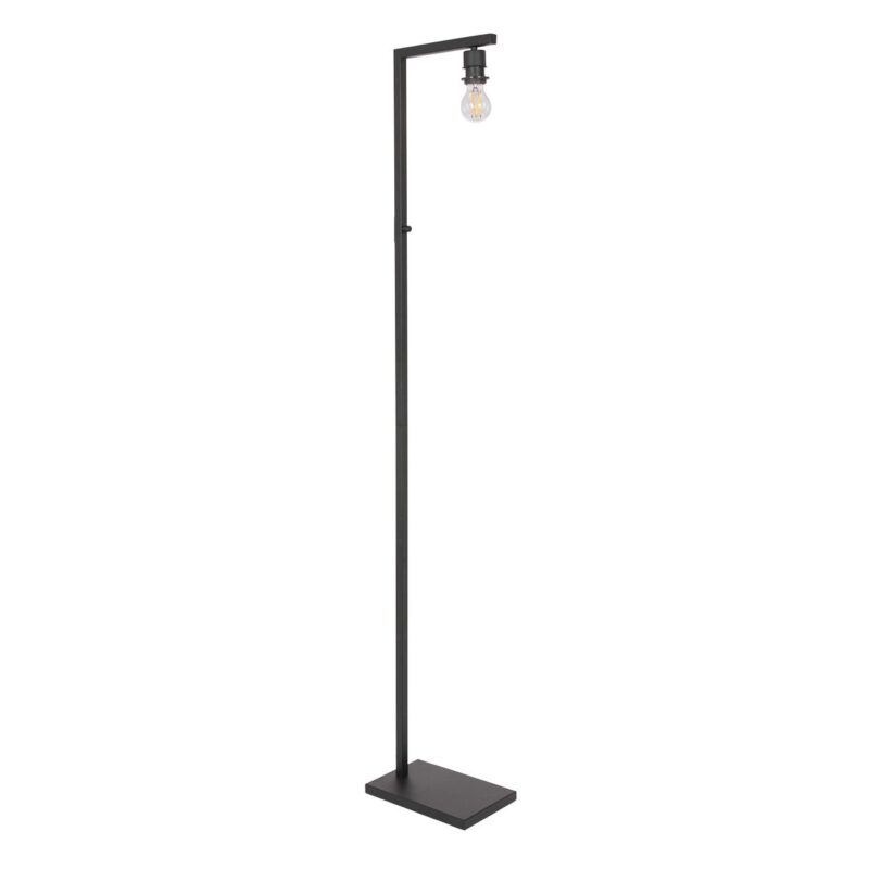 Zwarte vloerlamp met beige kap Steinhauer Stang - Afbeelding 8