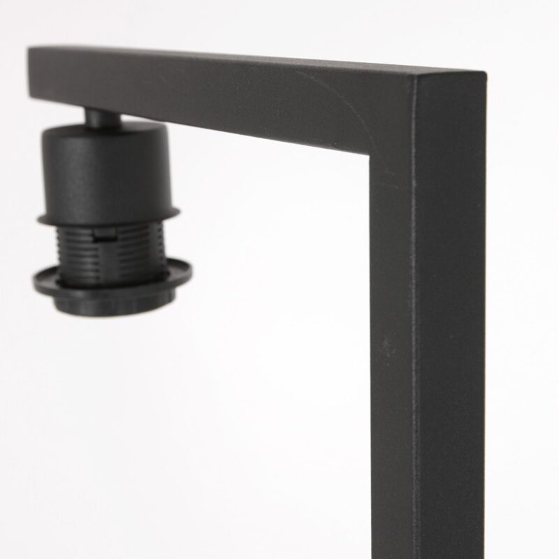 Zwarte vloerlamp met beige kap Steinhauer Stang - Afbeelding 9