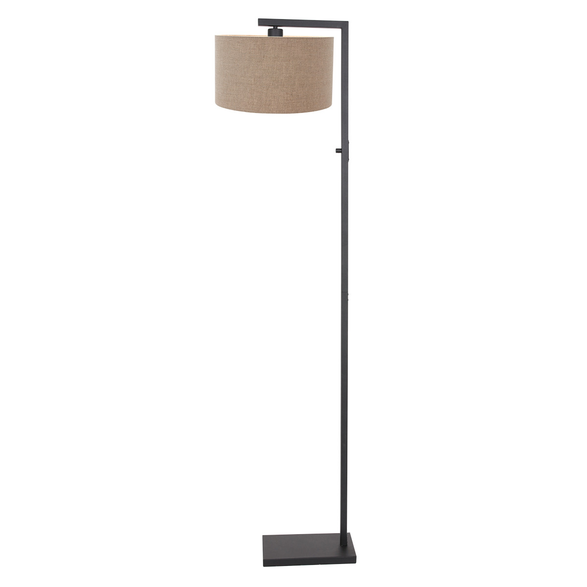 zwarte-vloerlamp-met-beige-kap-steinhauer-stang-8217zw