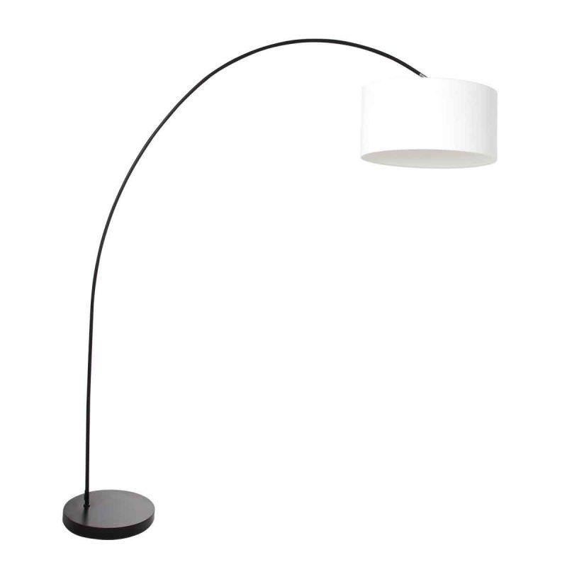 booglamp-solva-3897zw-zwart-met-een-grof-wit-linnen-kap-vloerlamp-mexlite-solva-wit-en-zwart-3897zw