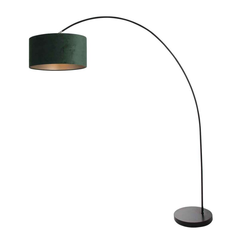 booglamp-solva-3899zw-zwart-met-een-groen-fluwelen-lampenkap-vloerlamp-mexlite-solva-groen-en-zwart-3899zw-1