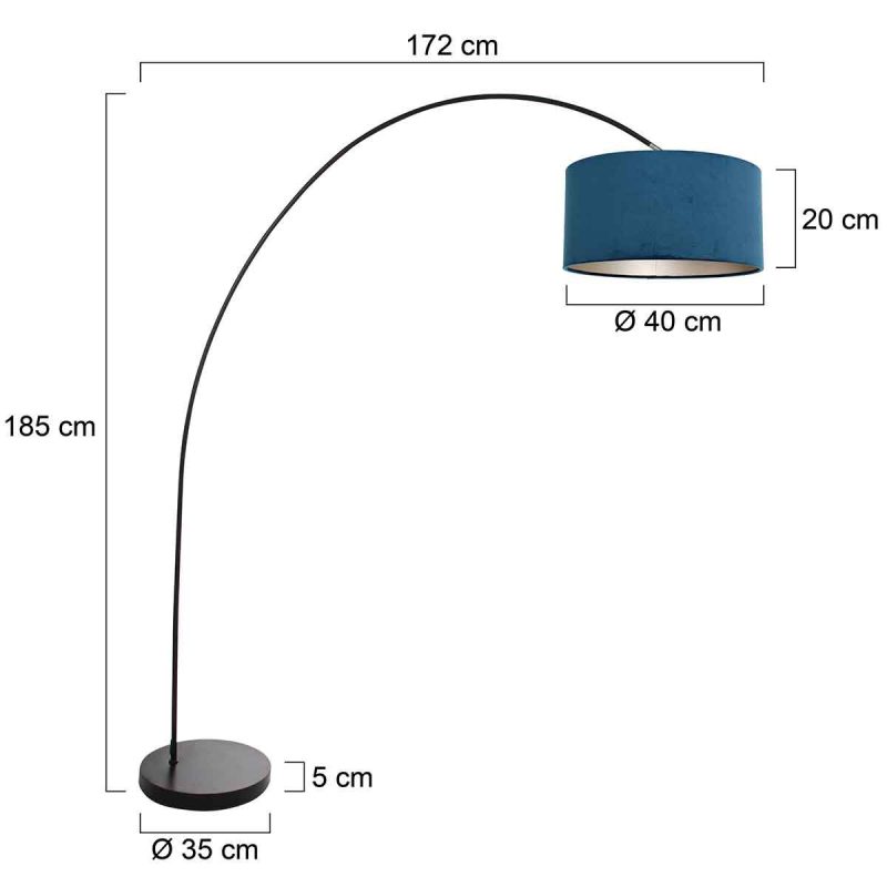 booglamp-solva-3900zw-zwart-met-een-blauw-fluwelen-lampenkap-vloerlamp-mexlite-solva-blauw-en-zwart-3900zw-5