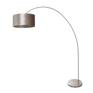 booglamp-solva-3909st-staal-met-een-taupe-fluwelen-lampenkap-vloerlamp-mexlite-solva-staal-en-zilver-3909st-1