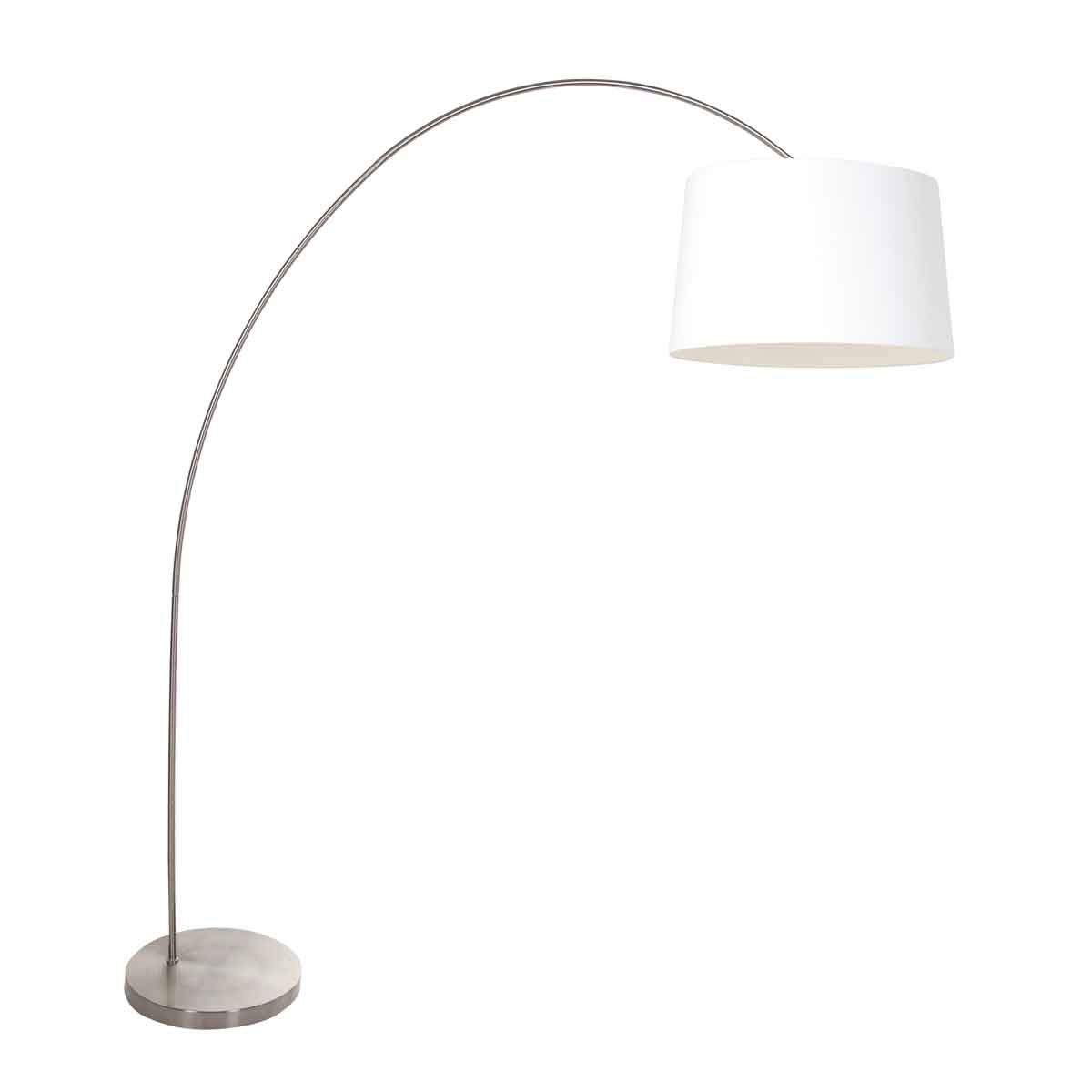 booglamp-solva-3916st-met-een-wit-linnen-lampenkap-vloerlamp-mexlite-solva-staal-en-wit-3916st