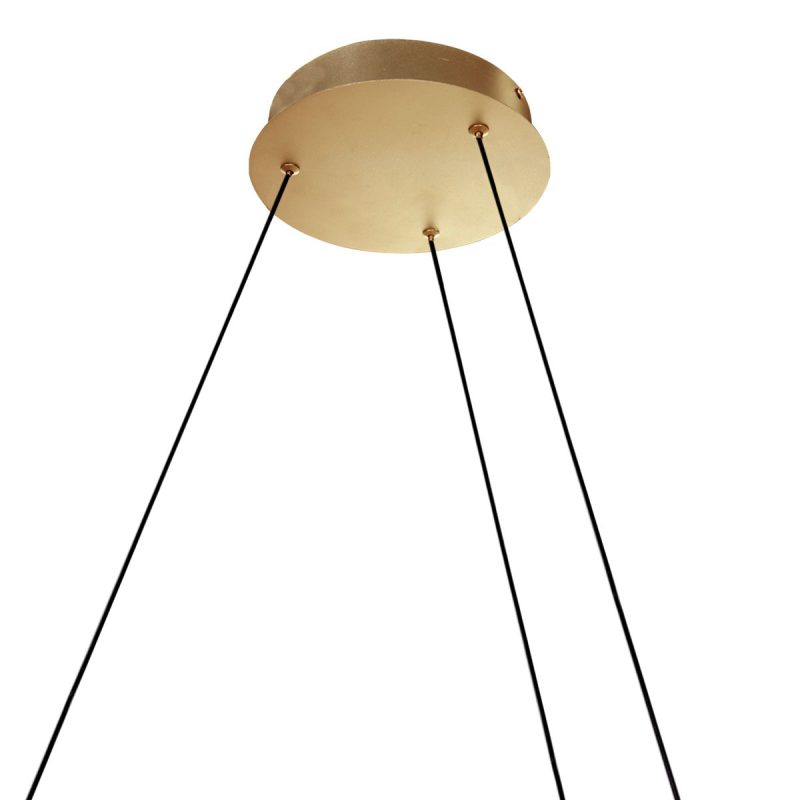 Ringvormige design hanglamp goud Steinhauer Ringlux - Afbeelding 6
