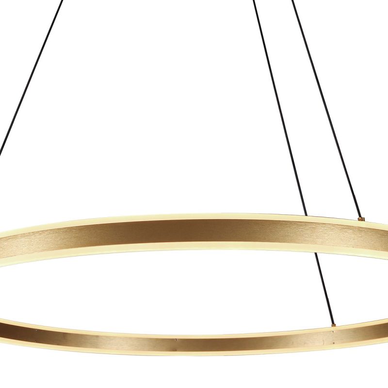 Ringvormige design hanglamp goud Steinhauer Ringlux - Afbeelding 8
