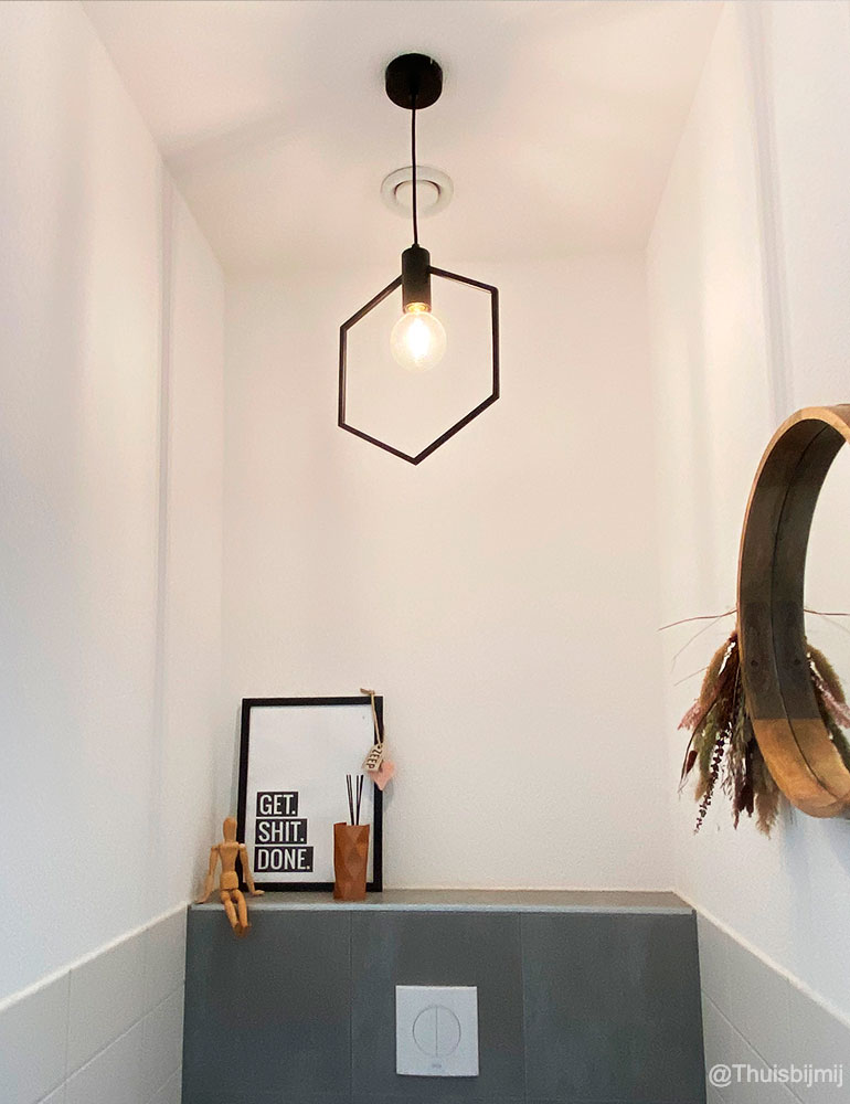 Hexagon hanglamp Light & Living Aina zwart - Afbeelding 2