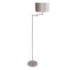 staalkleurige-vloerlamp-bella-3876st-met-grijs-velours-kap-vloerlamp-mexlite-bella-staal-en-zilver-3876st