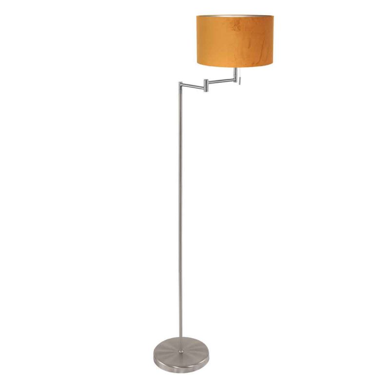 staalkleurige-vloerlamp-bella-3877st-met-gouden-velours-kap-vloerlamp-mexlite-bella-goud-en-staal-3877st