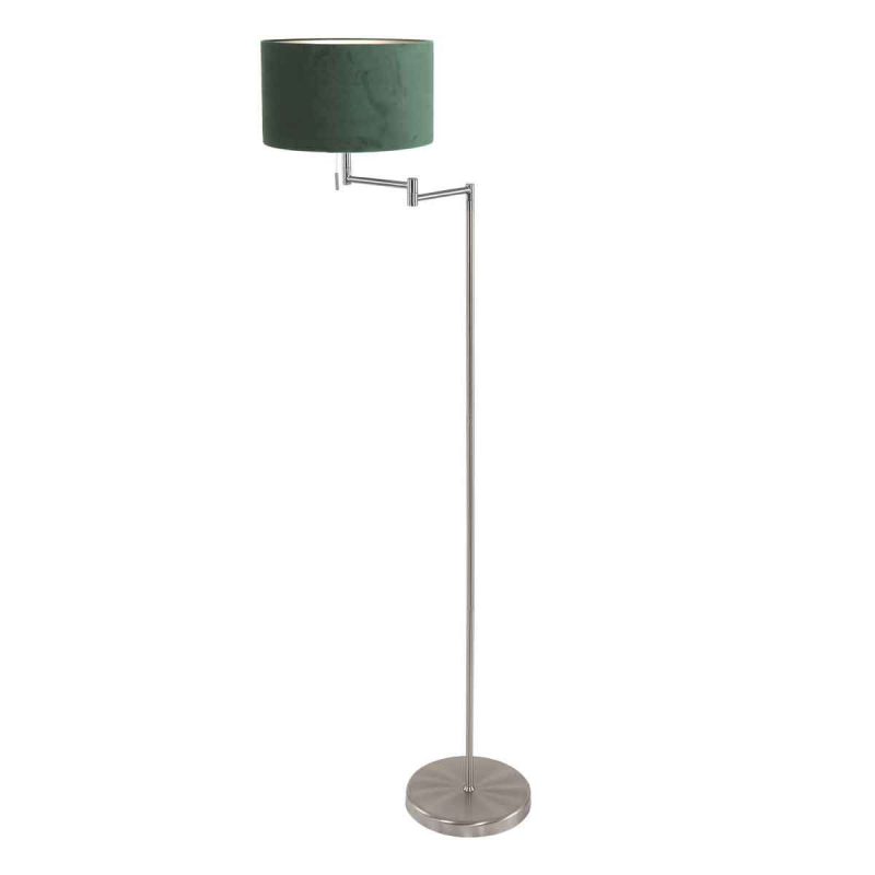 staalkleurige-vloerlamp-bella-3880st-met-groen-velours-kap-vloerlamp-mexlite-bella-groen-en-staal-3880st-1