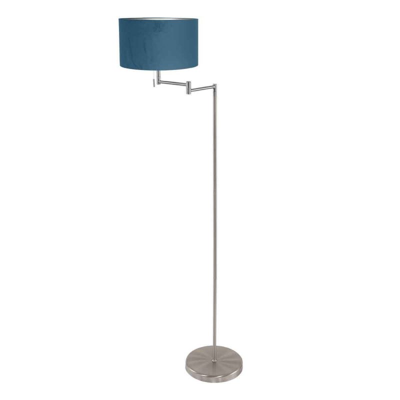 staalkleurige-vloerlamp-bella-3881st-met-blauwe-velours-kap-vloerlamp-mexlite-bella-blauw-en-staal-3881st-1