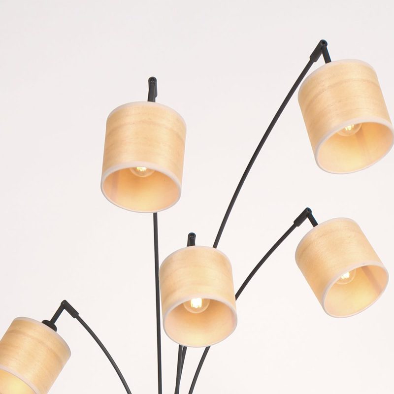 mexlite-vloerlamp-bambus-zwart-bamboe-booglamp-e14-3671zw-1