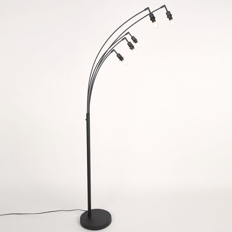 mexlite-vloerlamp-bambus-zwart-bamboe-booglamp-e14-3671zw-1