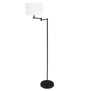 vloerlamp-bella-3883zw-met-wit-linnen-tonvormige-lampenkap-vloerlamp-mexlite-bella-wit-en-zwart-3883zw-1
