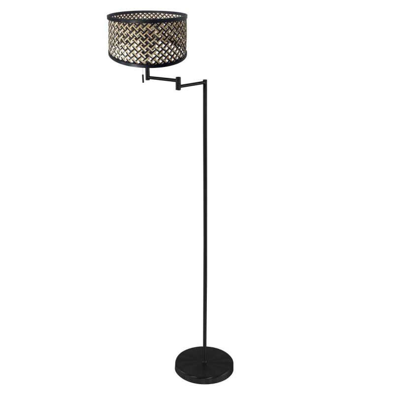 vloerlamp-bella-3884zw-met-blank-zwart-gevlochten-bamboe-kap-vloerlamp-mexlite-bella-naturel-en-zwart-3884zw-1