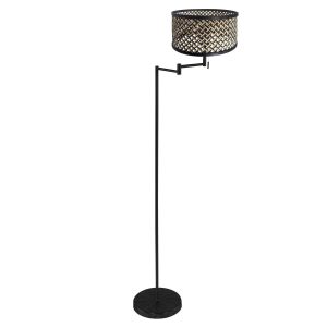 mexlite-vloerlamp-bella-zwart-bamboemetaal-ø45cm-e27-3884zw-1