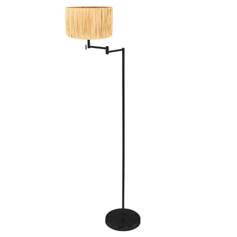 vloerlamp-bella-3885zw-met-beige-gele-gevlochten-gras-kap-vloerlamp-mexlite-bella-naturel-en-zwart-3885zw-1