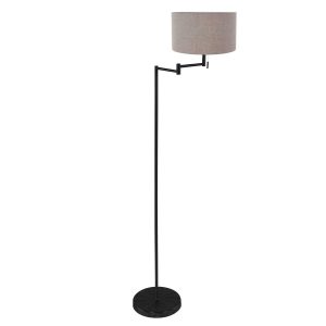 mexlite-vloerlamp-bella-zwart-linnenmetaal-ø45cm-e27-3889zw-1