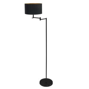 vloerlamp-bella-3892zw-met-zwart-linnen-kap-met-goudkleurige-binnenkant-vloerlamp-mexlite-bella-goud-en-zwart-3892zw-1