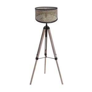mexlite-vloerlamp-triek-zwart-bamboehout-ø75cm-e27-4098zw-1
