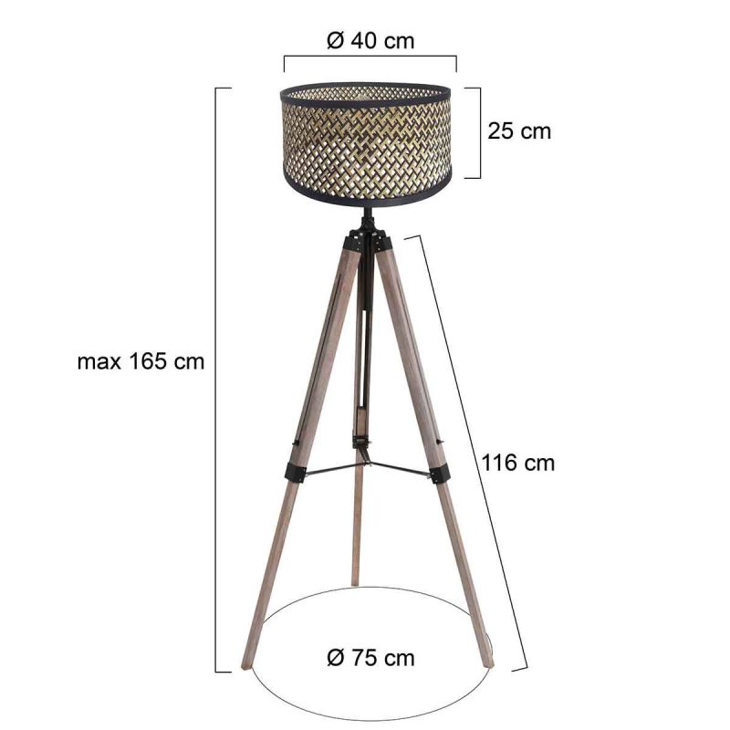mexlite-vloerlamp-triek-zwart-bamboehout-ø75cm-e27-4098zw-1