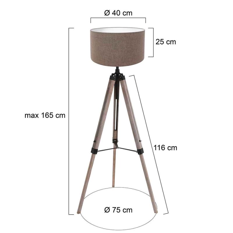 mexlite-vloerlamp-triek-zwart-houtlinnen-ø75cm-e27-4099zw-1