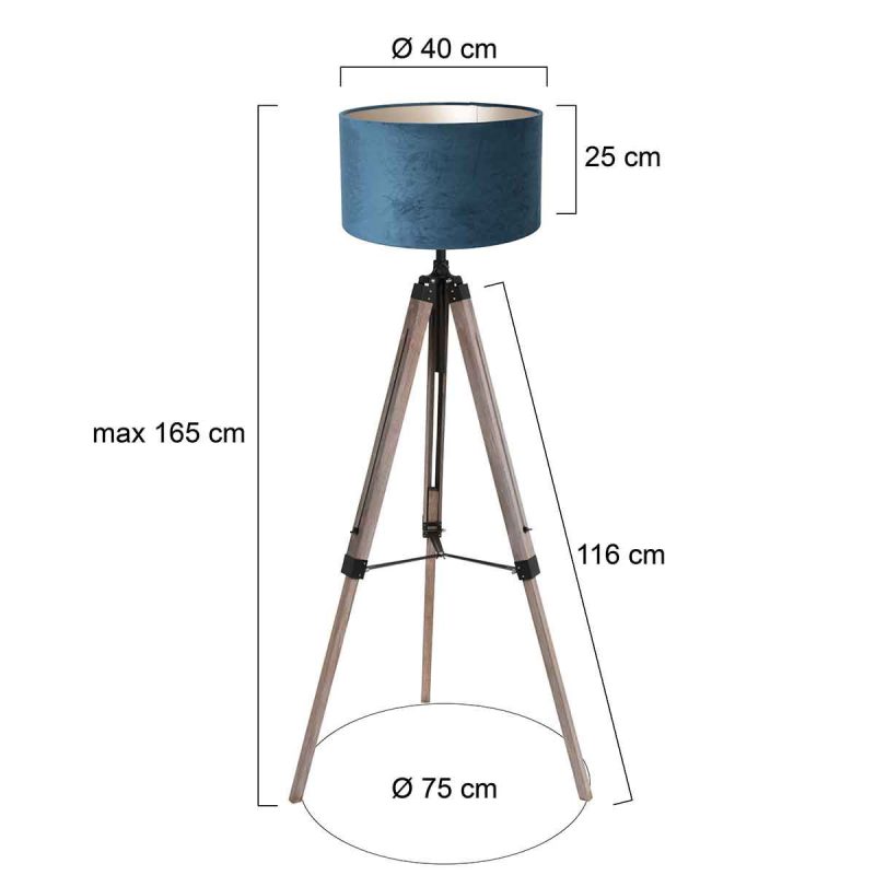 mexlite-vloerlamp-triek-zwart-houtveloursstof-ø75cm-e27-4102zw-1