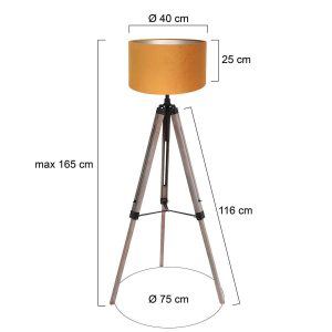 mexlite-vloerlamp-triek-zwart-houtveloursstof-ø75cm-e27-4103zw-1