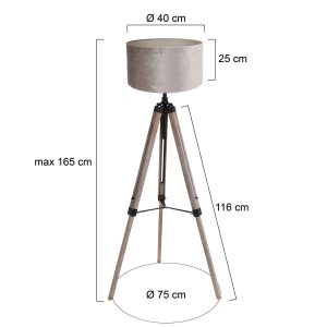 mexlite-vloerlamp-triek-zwart-houtveloursstof-ø75cm-e27-4106zw-1