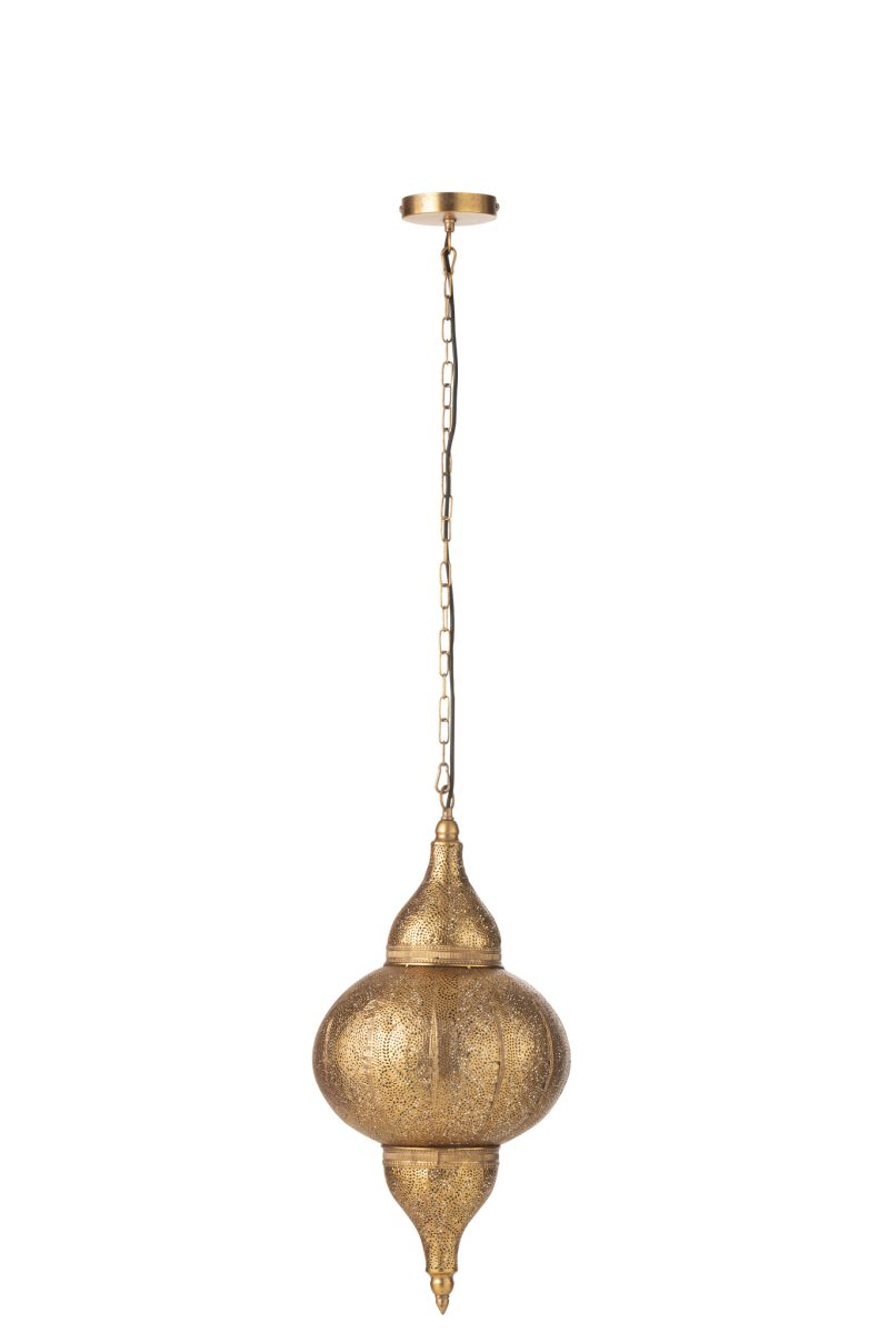 Gouden metalen hanglamp Jolipa Bore - Afbeelding 3
