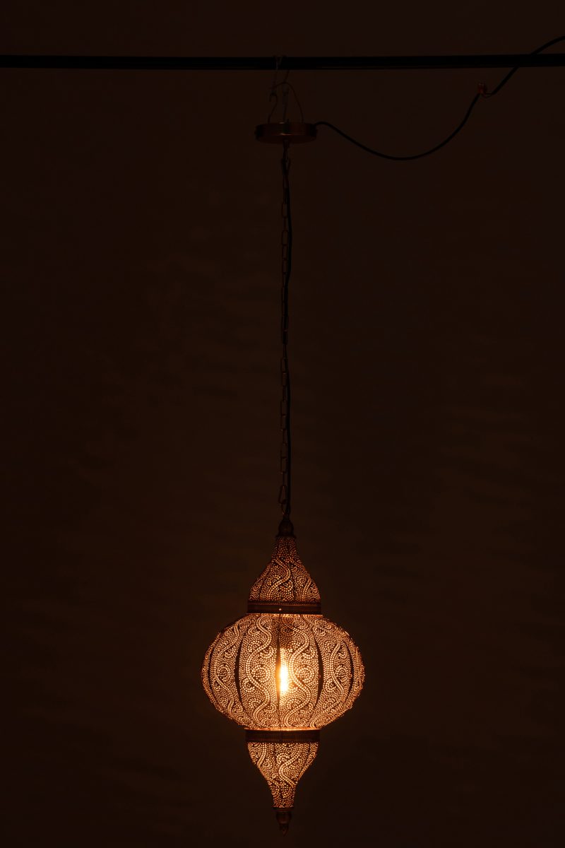 Gouden metalen hanglamp Jolipa Bore - Afbeelding 5
