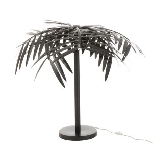 Zwarte tafellamp met bladeren Jolipa Leaf