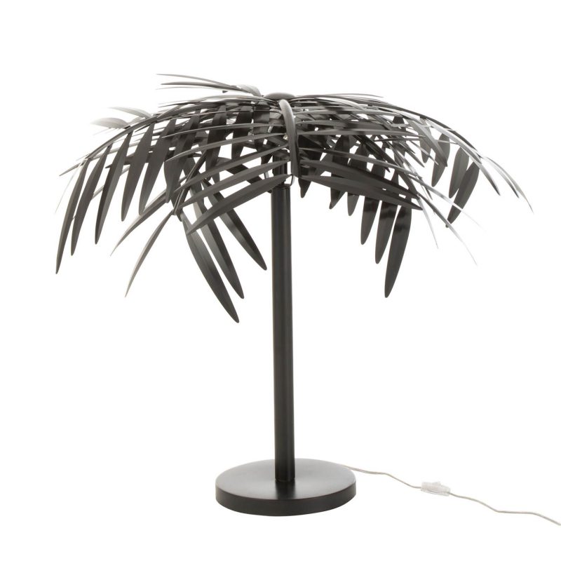 Zwarte tafellamp met bladeren Jolipa Leaf