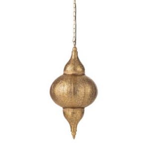 Gouden metalen hanglamp Jolipa Bore
